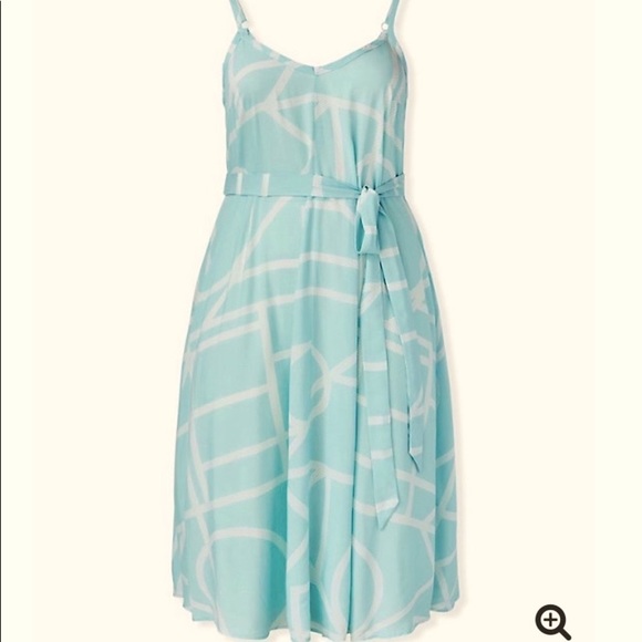 Torrid Midi Dress! Light Blue! NWT! Size 00X - Picture 6 of 7